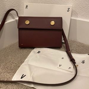 RSVP Paris golden eyes grained burgundy calfskin